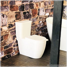 Dollhouse miniature modern toilet