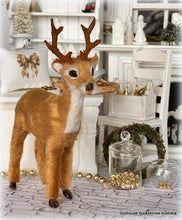 Dollhouse miniature christmas reindeer Shop