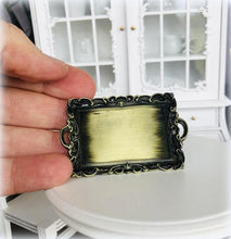 Ornate Brushed Bronze Tray - Rectangle -  Miniature