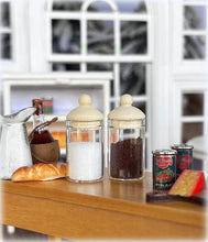 Dollhouse kitchen pantry storage jars