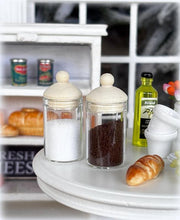 Glass Storage Jars - Set of 2 - Miniature