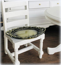 Ornate Brushed Bronze Tray - Oval -  Miniature