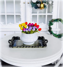 Ornate Brushed Bronze Tray - Rectangle -  Miniature