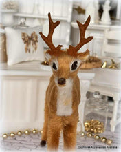 Dollhouse miniature christmas reindeer Shop