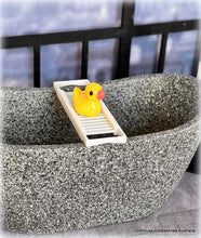 Dollhouse bath caddy modern bathroom white