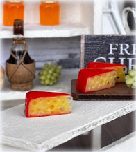 Dollhouse cheese with red rind edam dutch wax
