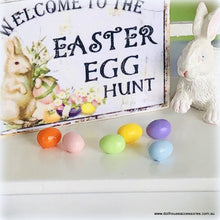 Dollhouse miniature easter eggs hunt