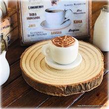 Dollhouse morning coffee barista cup saucer