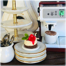 Dollhouse Miniature Raspberry Cheesecake