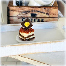 Dollhouse miniature Tiramisu dessert