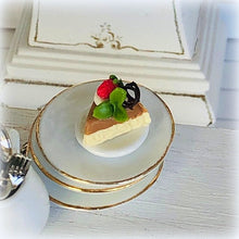 Dollhouse food chocolate vanilla cheesecake