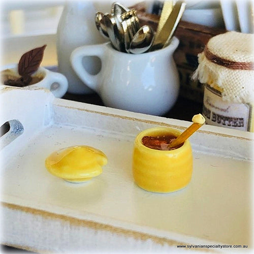 Dollhouse miniature honey pot