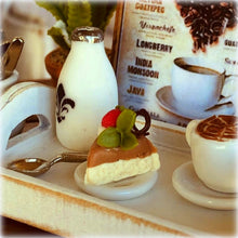 Dollhouse food chocolate vanilla cheesecake
