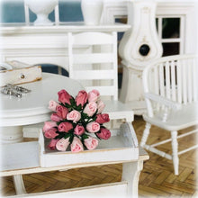 Dollhouse dusky pink mulberry paper rose bouquet