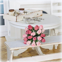 Dollhouse dusky pink mulberry paper rose bouquet