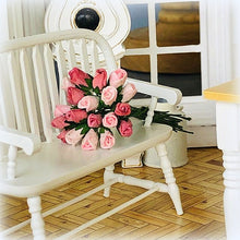 Dollhouse dusky pink mulberry paper rose bouquet