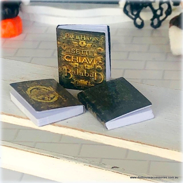 Ancient Books - Set of 3 - Miniature