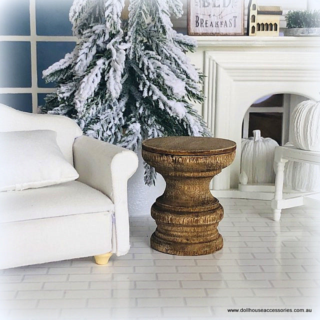 Dollhouse modern farmhouse rustic accent table living room furniture