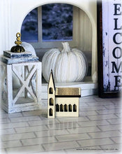 Mini Putz Church - 2.7 cm high - Unpainted - Miniature