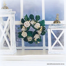 White Rose Garland - Miniature