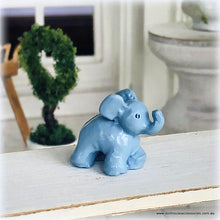 Blue Elephant Ornament - Miniature