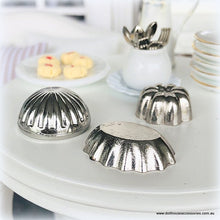 Bundt Pans/Jelly Moulds - Silver - Miniature