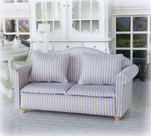 Dollhouse beige white neutral double two seater dollhouse sofa