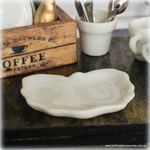 Modern White Mug and Saucer - Miniature