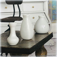 Dollhouse modern ornaments white vases set contemporary dollhouse
