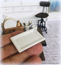 White Serving Platter - Rectangle -  Miniature