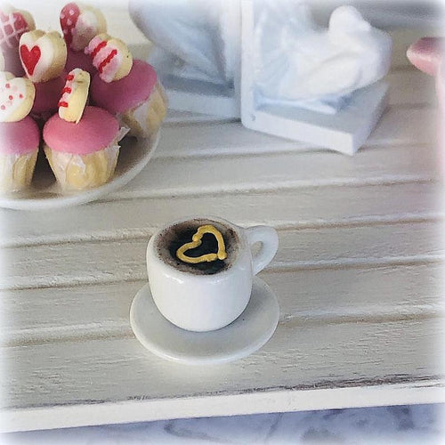 Cup of Coffee - Heart - Miniature