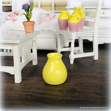 Dollhouse modern yellow vase