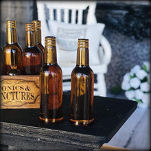 Dollhouse apothecary miniature brown bottles potions tonics