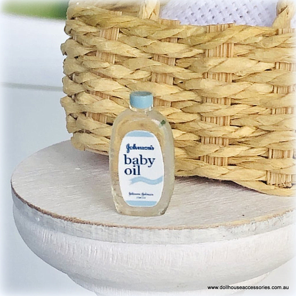 Dollhouse baby oil bottle miniature bathroom accessories