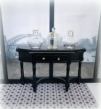 Black Hallway Console Table - Miniature