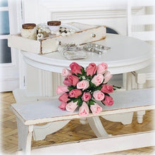 Dusky Pink Bouquet of 20 Paper Roses - Miniature