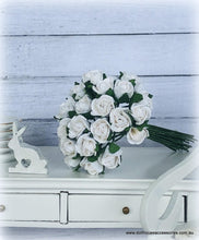 Dollhouse flowers florist bouquet white roses