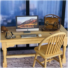 Dollhouse desktop computer with keyboard