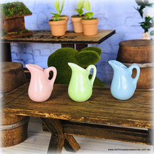 Dollhouse coloured pastel vases
