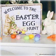 Dollhouse miniature easter eggs hunt