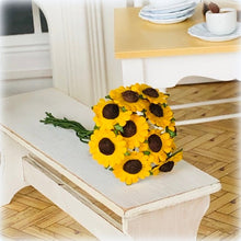 Dollhouse miniature sunflowers bouquet florist market