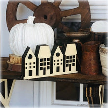 Row of Houses - Unpainted - 2 cm - Miniature