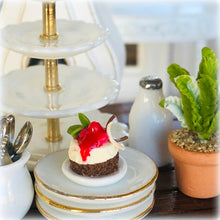 Dollhouse Miniature Raspberry Cheesecake