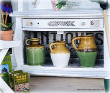 Green and Brown Jugs - Set of 3 - Miniature
