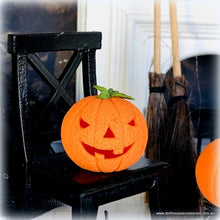 Dollhouse pumpkin carved jack o lantern halloween