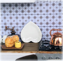White Heart Plate - Miniature