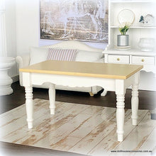 White and Pine Country Table  - Miniature