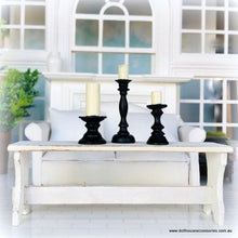 Dollhouse modern Candleholders 3 sizes black