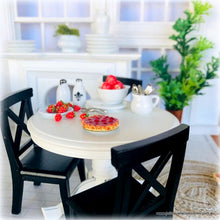 Dollhouse Berry pie at dinner table