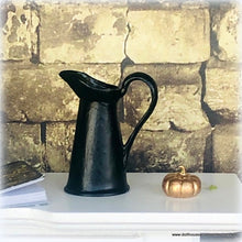 Dollhouse miniature black pewter pitcher